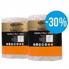 Gallagher Vidoflex 9 TurboLine Plus (wit, duopack 2x 200 meter)