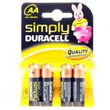 Duracell batt. AA kaart a 4 stuks