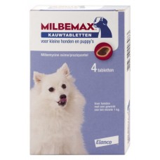 Milbemax kauwtablet hond klein 12 g 4 stuks Kip