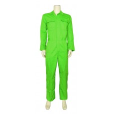 Overall polyester / katoen met drukknopen