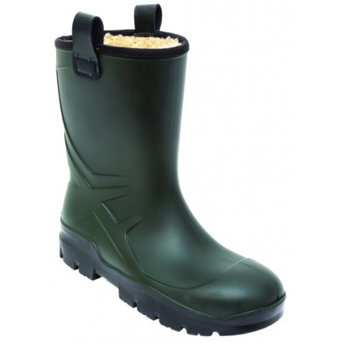 bottes en caoutchouc fourrées