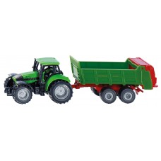 Deutz met mestverspreider ±1:87